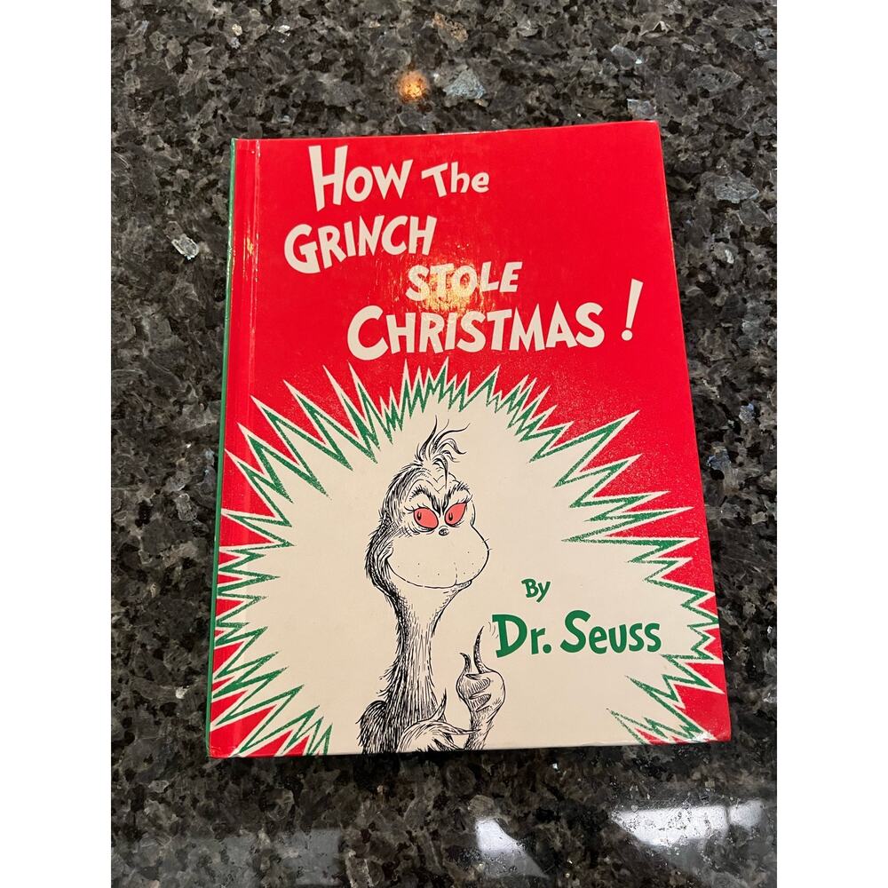 Vintage Dr. Seuss How The Grinch Stole Christmas Hardcover book